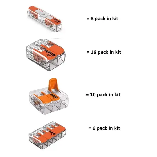 Lever Nut Combo Kit (40-Pack) Orange Lever Nut Combo Kit (40-Pack) Orange