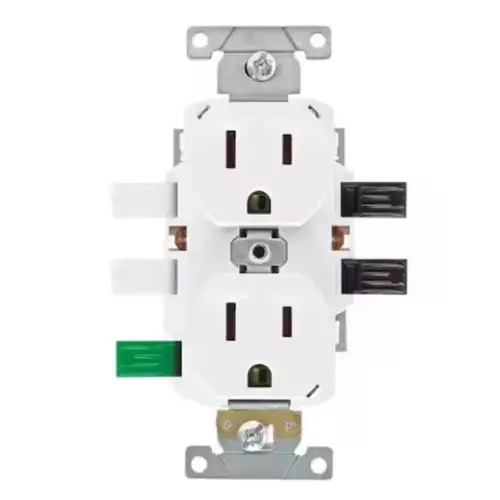 Lever Edge 20 amps 125 V White Outlet 10 pk White Lever Edge 20 amps 125 V White Outlet 10 pk White