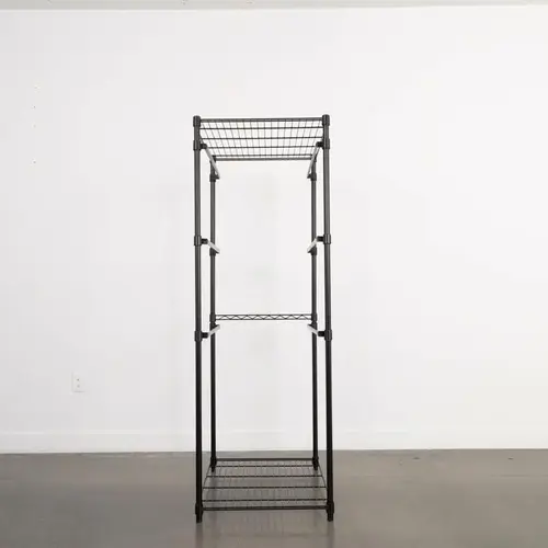 68" H X 31" W X 23" D Steel Storage Rack Black 68" H X 31" W X 23" D Steel Storage Rack Black