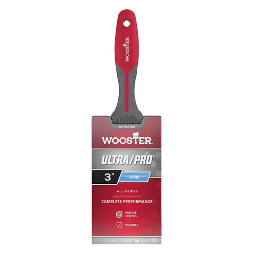 ULTRA/PRO 3-inch Flat Paint Brush, Firm Nylon/Polyester ULTRA/PRO 3-inch Flat Paint Brush, Firm Nylon/Polyester