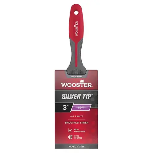 Silver Tip Flat Paint Brush, 3 inch Silver Tip Flat Paint Brush, 3 inch