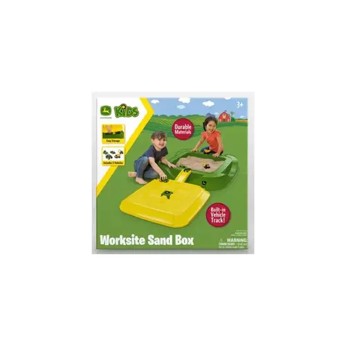John Deere Sand Box with Toys Green/Yellow Green/Yellow John Deere Sand Box with Toys Green/Yellow Green/Yellow