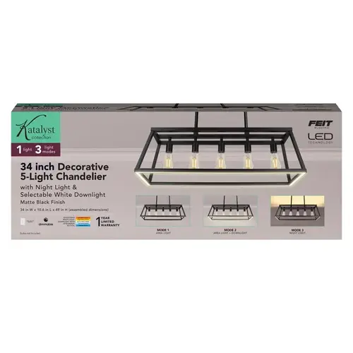 Matte Black 5 lights Chandelier Matte Black 5 lights Chandelier
