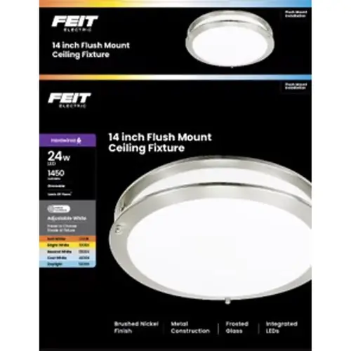 6.3" H X 14" W X 14" L Brushed Nickel Silver Ceiling Fixture Brushed Nickel 6.3" H X 14" W X 14" L Brushed Nickel Silver Ceiling Fixture Brushed Nickel