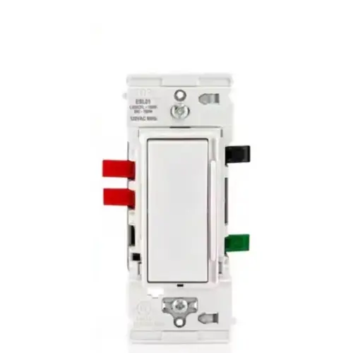 Decora Lever Edge Incandescent White Rocker Slide Dimmer Switch Decora Lever Edge Incandescent White Rocker Slide Dimmer Switch