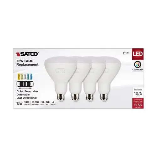 BR40 E26 (Medium) LED Bulb Tunable White/Color Changing 75 Watt Equivalence Frosted BR40 E26 (Medium) LED Bulb Tunable White/Color Changing 75 Watt Equivalence Frosted