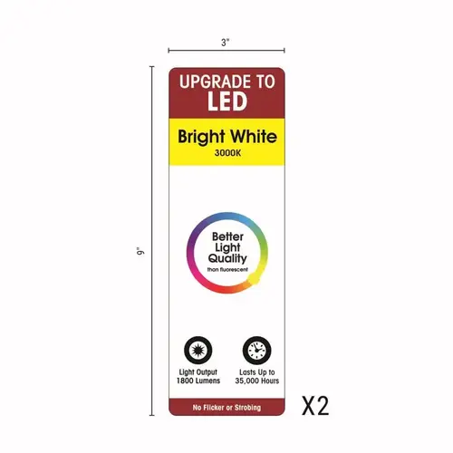 9" H X 3 W Assorted Linear Signage kit Assorted 9" H X 3 W Assorted Linear Signage kit Assorted