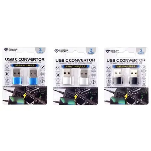 2 in 1 Adapter Assorted Slim 2" 1 Adapter For All Smartphones Assorted 2 in 1 Adapter Assorted Slim 2" 1 Adapter For All Smartphones Assorted