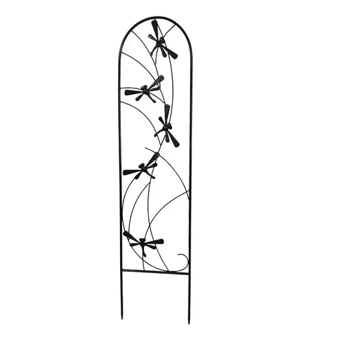 40" H Black Steel Pot Trellis Black 40" H Black Steel Pot Trellis Black