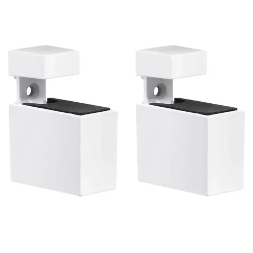 Cuadro 2.7" H X 0.9" W X 1.9" D White Metal Shelf Clips Powder Coat Cuadro 2.7" H X 0.9" W X 1.9" D White Metal Shelf Clips Powder Coat