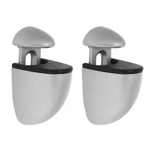 Jam 3" H X 1" W X 1.6" D Silver Metal Shelf Clips Powder Coat Jam 3" H X 1" W X 1.6" D Silver Metal Shelf Clips Powder Coat