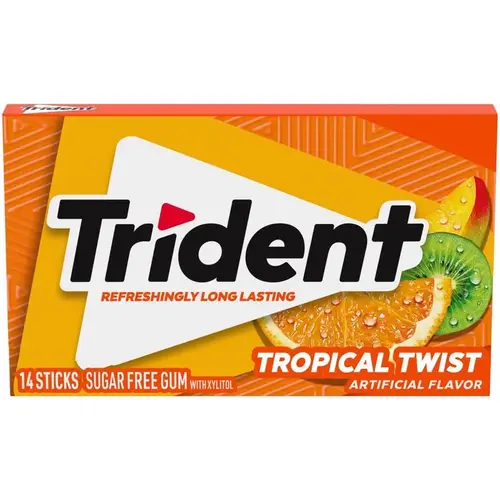 Sugar Free Tropical Twist Chewing Gum Sugar Free Tropical Twist Chewing Gum