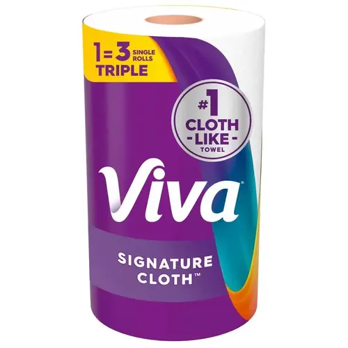 Signature Cloth Paper Towels 129 sheet 1 ply White Signature Cloth Paper Towels 129 sheet 1 ply White
