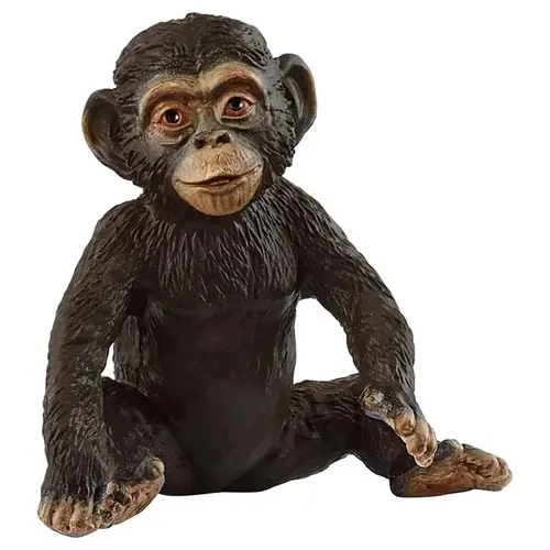 Chimpanzee Cub Figurine Brown/Black Brown/Black Chimpanzee Cub Figurine Brown/Black Brown/Black