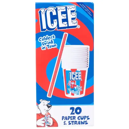 Cups & Straws Paper Multicolored Cups & Straws Paper Multicolored
