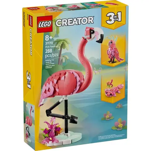 Creator Wild Animal Pink Flamingo Building Toy Multi 288 pc Multi Creator Wild Animal Pink Flamingo Building Toy Multi 288 pc Multi