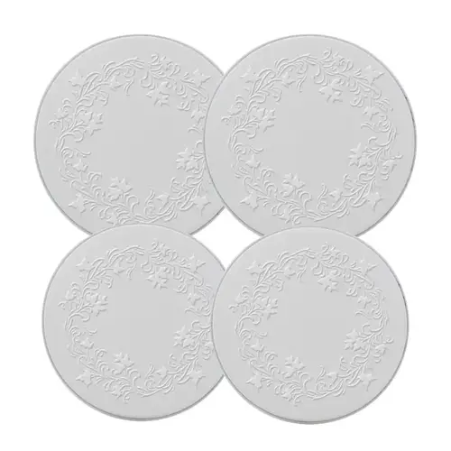 White Stainless Steel Burner Cover Set White White Stainless Steel Burner Cover Set White