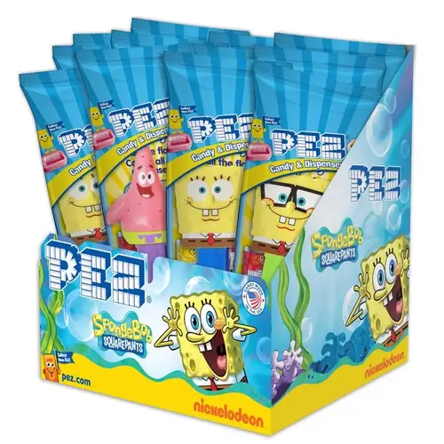 SpongeBob Assorted Candy and Dispenser 0.58 oz SpongeBob Assorted Candy and Dispenser 0.58 oz