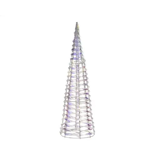 LED Iridescent Cone tree Table Decor 3 ft. Iridescent LED Iridescent Cone tree Table Decor 3 ft. Iridescent