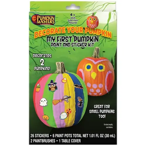 My First Pumpkin Paint and Sticker Carving & Decorating Kit My First Pumpkin Paint and Sticker Carving & Decorating Kit