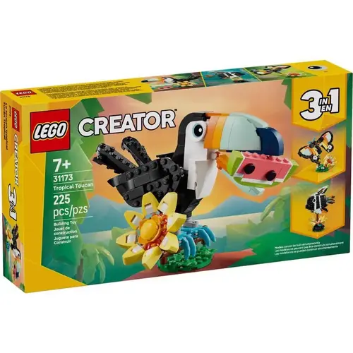 Creator Tropical Toucan Building Set Multi 225 pc Multi Creator Tropical Toucan Building Set Multi 225 pc Multi
