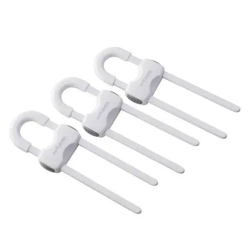 North States White Plastic Cabinet Locks White North States White Plastic Cabinet Locks White