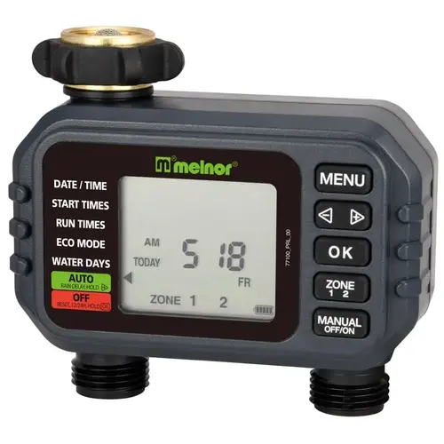 Programmable 2 Zone Digital Water Timer Black/Gray Programmable 2 Zone Digital Water Timer Black/Gray