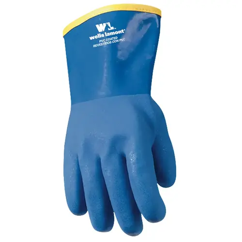 Unisex Winter Lined Chemical Gloves Blue One Size Fits All Blue Unisex Winter Lined Chemical Gloves Blue One Size Fits All Blue