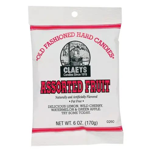 Old Fashioned Assorted Fruit Hard Candy 6 oz Old Fashioned Assorted Fruit Hard Candy 6 oz