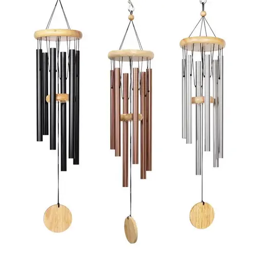 Assorted Metal/Wood 28" H Wind Chime Assorted Assorted Metal/Wood 28" H Wind Chime Assorted