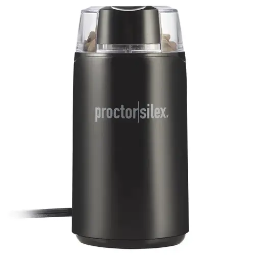 Proctor Silex Black Plastic/Steel 12 cups Coffee and Spice Grinder Black Proctor Silex Black Plastic/Steel 12 cups Coffee and Spice Grinder Black
