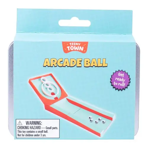 Teeny Town Arcade Ball Game Toy Multicolored Multicolored Teeny Town Arcade Ball Game Toy Multicolored Multicolored
