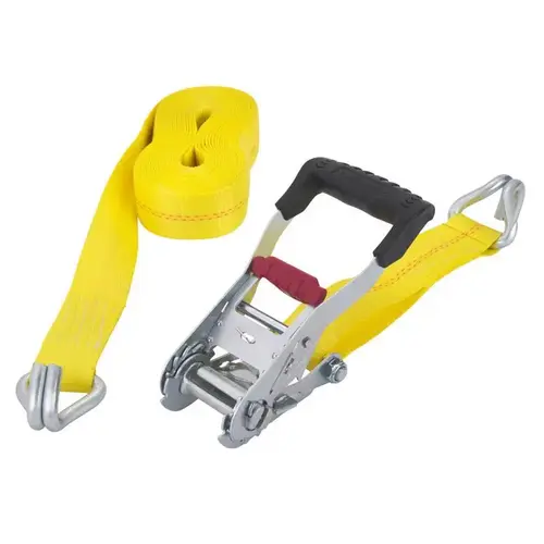 KwikFeed 2" W X 27 ft. L Yellow Ratchet Tie Down 3333 lb Yellow KwikFeed 2" W X 27 ft. L Yellow Ratchet Tie Down 3333 lb Yellow