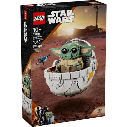 Star Wars Grogu with Hover Pram Building Toy Multicolored 1048 pc Multicolored Star Wars Grogu with Hover Pram Building Toy Multicolored 1048 pc Multicolored