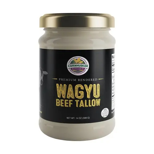 Wagyu Beef Tallow Cooking Fat 14 oz Jar Wagyu Beef Tallow Cooking Fat 14 oz Jar