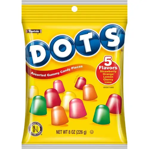 Dots Assorted Gummy Candy 8 oz Dots Assorted Gummy Candy 8 oz