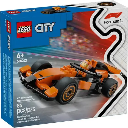 City F1 Driver with McLaren Race Car Building Set Multi 86 pc Multi City F1 Driver with McLaren Race Car Building Set Multi 86 pc Multi