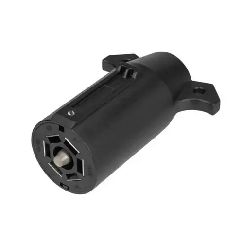 7-Way Trailer End Wiring Connector Black 7-Way Trailer End Wiring Connector Black