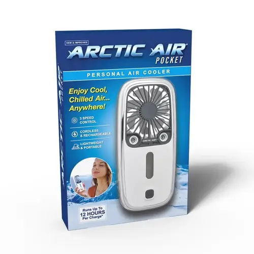 3 sq ft Portable Personal Space Cooler 5 CFM White 3 sq ft Portable Personal Space Cooler 5 CFM White