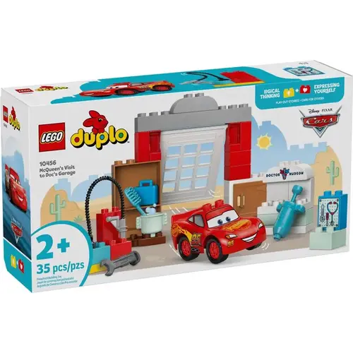 Duplo Mcqueen's Visit to Doc's Garage Building Set Multi 35 pc Multi Duplo Mcqueen's Visit to Doc's Garage Building Set Multi 35 pc Multi