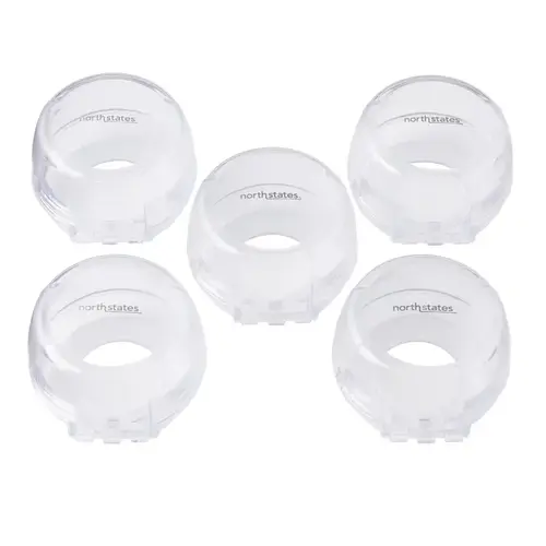 Toddleroo Clear Plastic Appliance Knob Cover Clear Toddleroo Clear Plastic Appliance Knob Cover Clear