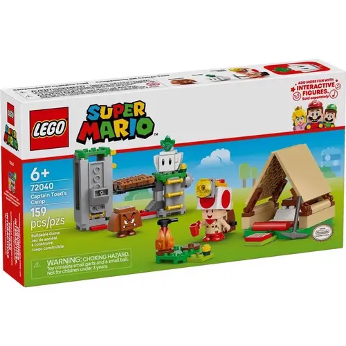 Super Mario Captain Toad's Camp Building Set Multi 159 pc Multi Super Mario Captain Toad's Camp Building Set Multi 159 pc Multi