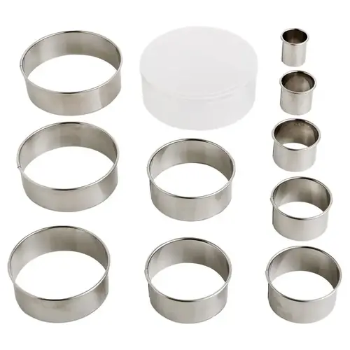 Mrs. Anderson's Baking Silver Stainless Steel Baking Cutters Set Silver Mrs. Anderson's Baking Silver Stainless Steel Baking Cutters Set Silver