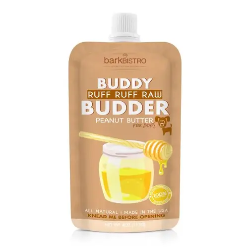 Buddy Budder Ruff Ruff Raw Grain Free Peanut Butter For Dogs 4 oz 3" Buddy Budder Ruff Ruff Raw Grain Free Peanut Butter For Dogs 4 oz 3"