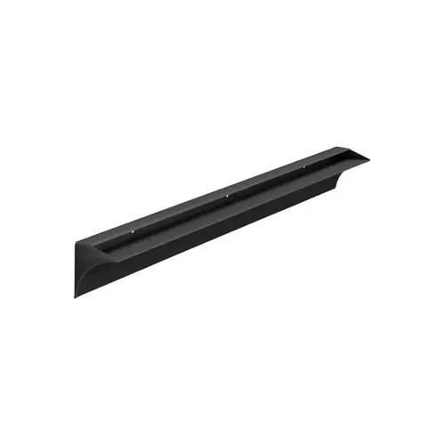 Rail 1.9" H X 23.6" W X 1.6" D Black Aluminum Shelf Bracket Black Rail 1.9" H X 23.6" W X 1.6" D Black Aluminum Shelf Bracket Black