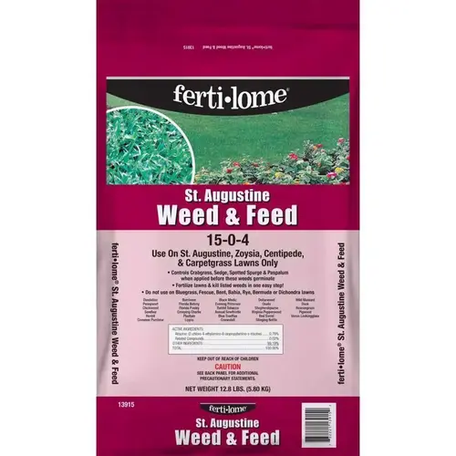 Weed & Feed Lawn Fertilizer For St. Augustine Grass 2000 sq ft Weed & Feed Lawn Fertilizer For St. Augustine Grass 2000 sq ft