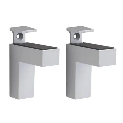 Eliot 4.4" H X 0.9" W X 2.6" D Silver Metal Shelf Clips Powder Coat Eliot 4.4" H X 0.9" W X 2.6" D Silver Metal Shelf Clips Powder Coat