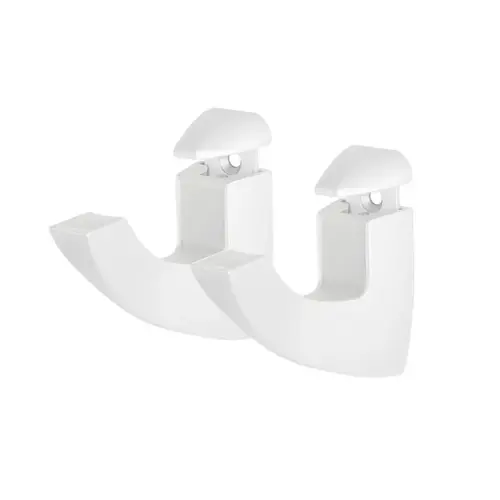 Scoop Maxi 4.9" H X 1.4" W X 4.1" D White Metal Shelf Clips Powder Coat Scoop Maxi 4.9" H X 1.4" W X 4.1" D White Metal Shelf Clips Powder Coat