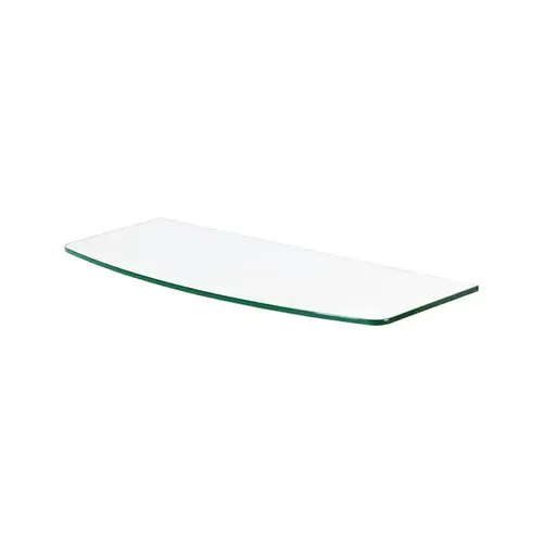 0.31" H X 23.6" W X 7.9" D Clear Glass Shelf Board Clear 0.31" H X 23.6" W X 7.9" D Clear Glass Shelf Board Clear
