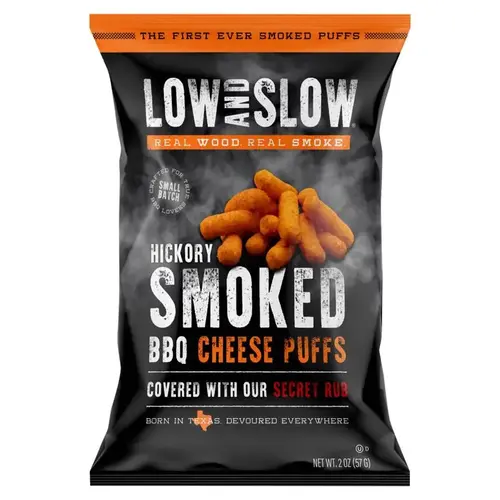 Hickory Smoked BBQ Cheese Puffs 2 oz Bagged Hickory Smoked BBQ Cheese Puffs 2 oz Bagged